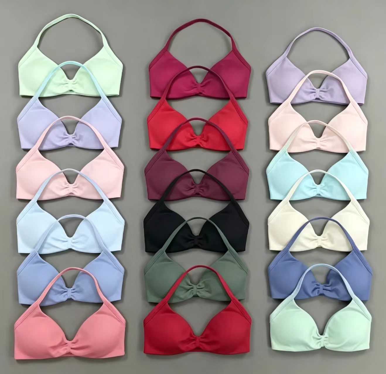 Push Up Bra Padded - เสื้อชั้นในสปอร์ต DF ดันทรง สายไขว้ เซ็กซี่ เปิดหลัง