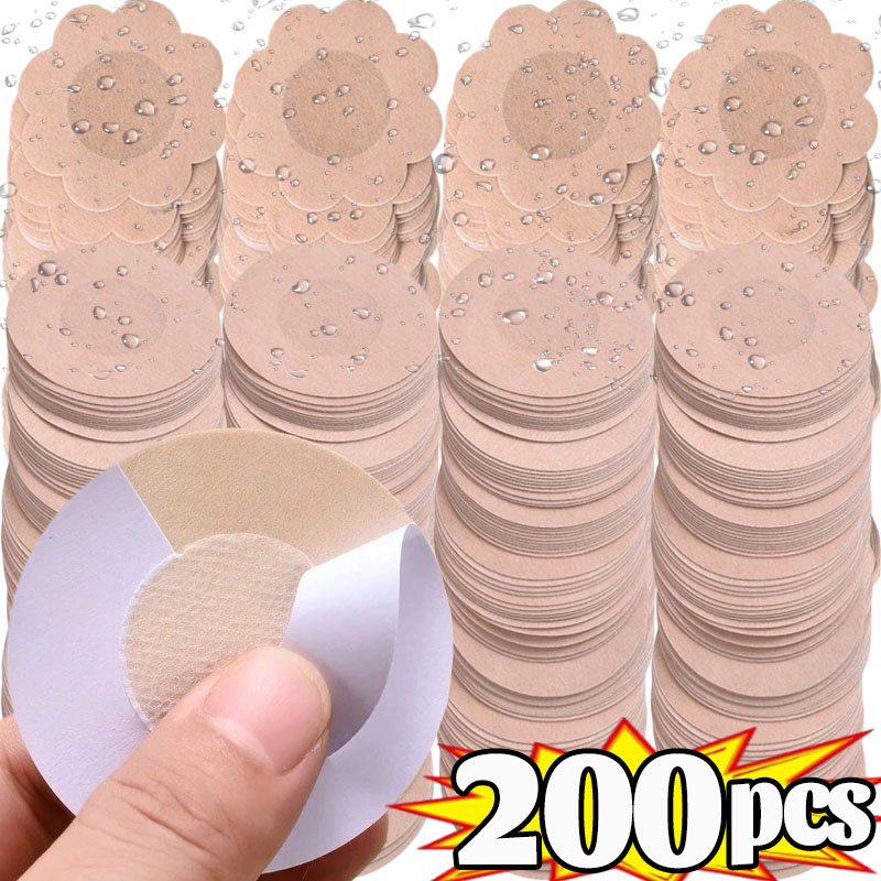 Nipple Cover Pasties - แผ่นปิดจุกนมแบบแปะสำหรับผู้หญิง 10/200 ชิ้น เทปยกกระชับหน้าอก แผ่นปิดจุกนมแบบใส ใช้แล้วทิ้ง